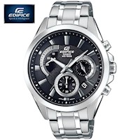 Reloj Casio Edifice EFV-580D-1AV Fecha Cronómetro Acero Inoxidable Dial Negro